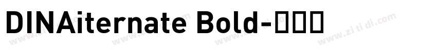 DINAiternate Bold字体转换